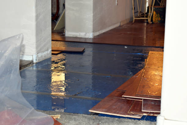 Professional Emergency Water Damage Restoration technician working in Gladstone, NJ